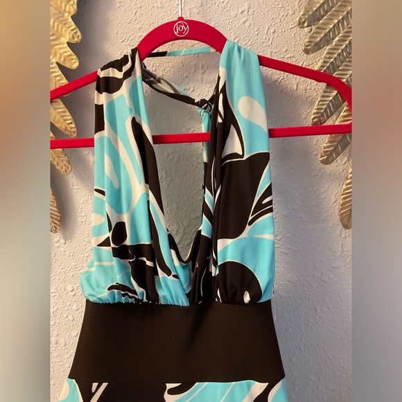 Speechless from Nordstrom Y2k Style Floral Print Multicolor Halter Party Dress - Picture 4 of 7